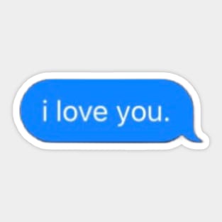 i love you message Sticker